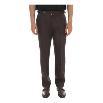 HUGO BOSS Broeken, Heren, Bruin, XL, Katoen, Perino Klassieke broek