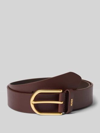 HUGO BOSS G&uuml;rtel aus echtem Rindsleder mit Dornschlie&szlig;e Modell ZOEY in Dunkelbraun, Gr&ouml;&szlig;e 80