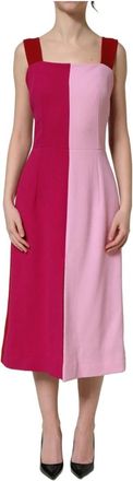 Dolce & Gabbana Sleeveless Midi Dress - female - Dolce & Gabbana - Midi Dresses - Pink - 2XS - Dresses