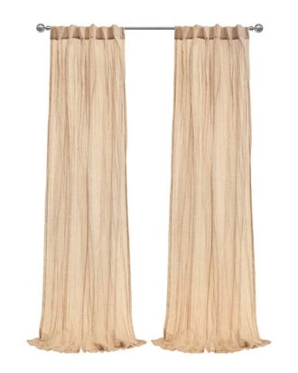 Habitat Paloma Sheer Dual Header 52X95 Curtain Panel