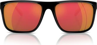 Ferrari 59mm Mirrored Square Sunglasses in Black at Nordstrom