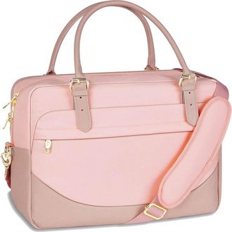Generic Womens Computer Bag, Lightweight Shoulder Bag, Large-Capacity Handbag, Suitable for Storing Mobile Phones, Wallets, and Small Items (Pink, Medium)