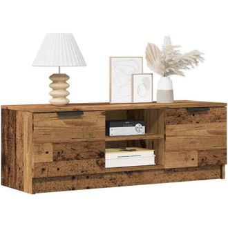 vidaXL Vidaxl - Mobile Porta tv Legno Vecchio 102x35x36,5 cm Legno Multistrato