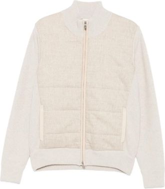 La Fileria Giacca trapuntata a coste - Toni neutri