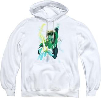 Gildan Green Lantern Clouds Adult Pull Over Hoodie / Hooded Sweatshirt