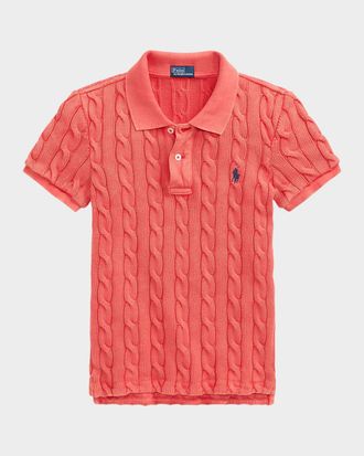 Polo Ralph Lauren Cable-Knit Polo Shirt