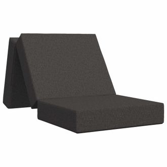 vidaXL Sof&aacute; Cama Plegable 75 X 63 X 45 Cm Gris Oscuro Vidaxl