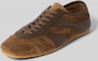 Copenhagen Sneaker aus echtem Leder in Camel, Gr&ouml;&szlig;e 36