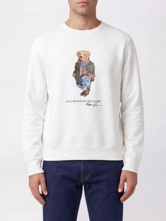 Polo Ralph Lauren Felpa a girocollo in misto cotone con logo Orso Polo Ralph Lauren