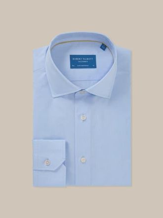 Robert Talbott Reynolds Light Weight Poplin Contemporary Fit Shirt in Light Blue at Nordstrom, Size 16.535