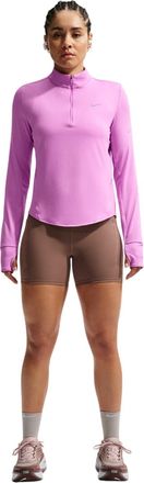 Nike Swift hardloopshirt met kwartrits voor dames (Magenta)