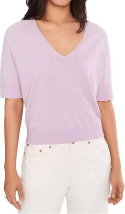 Lilla P V-Neck Saddle Sleeve In Wisteria