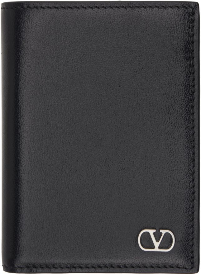 Valentino Garavani Black VLogo Signature Card Holder from