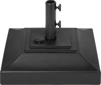 Best Choice Products Fillable Plastic Patio Umbrella Base Stand, Pole Holder w/ Adjustment Knob, Pyramid Design - Black