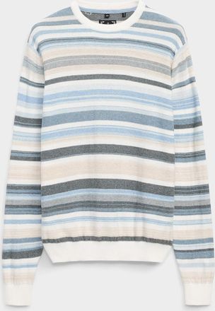 Point Zero Mens Muted mixed-stripe sweater