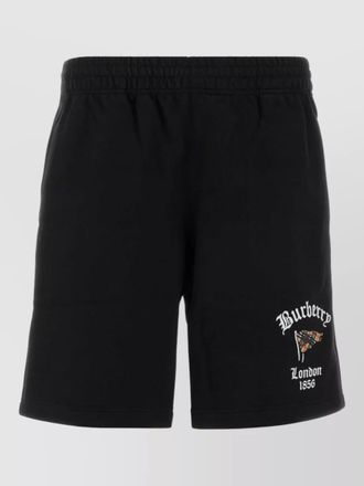 Burberry cotton bermuda shorts featuring back pocket