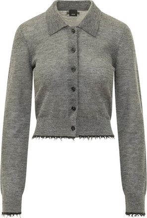 Pinko Cardigans - Dames - Vesten - Grijs - L - Truien & Vesten