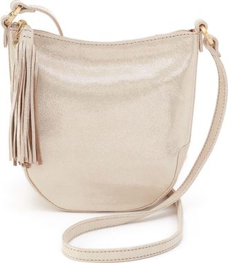 Hobo Lexi Leather Crossbody Bag in Sand Shimmer at Nordstrom