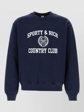 Sporty & Rich cotton sweatshirt crew neck long sleeves
