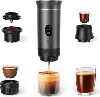 No Brand Cafetera Espresso Port&aacute;til 3 En 1 - Autocalentamiento A 20 Bares - Usb-c Y Pantalla Led