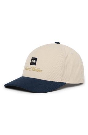 Travis Mathew Hidden Royalty Snapback Baseball Cap in Italian Sand at Nordstrom