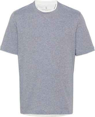 Brunello Cucinelli Faux-layered Cotton T-shirt