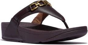 FitFlop Lulu Square-Chain Sandal in Plumberry at Nordstrom Rack, Size 10