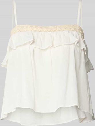 Drykorn Drykorn Blusentop mit Spaghettitr&auml;gern Modell TISANE in Offwhite, Gr&ouml;&szlig;e 34