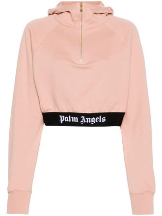 Palm Angels T-shirt met logoband - Roze
