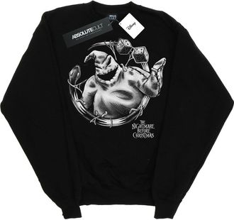 Disney Heren Nightmare Before Christmas Ooogie Boogie Mono Sweatshirt (Zwart)