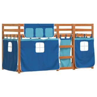 Berkfield Home Elegant Bunk Bed without Mattress Blue 80x200 cm Solid Wood Pine