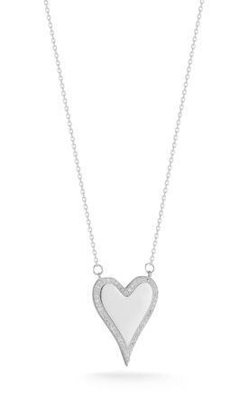 Glaze Jewelry Sterling Silver Dagger Heart Necklace