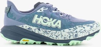 Hoka One One Womens Speedgoat 6 Trail Running Shoes In Moonlight / Thunder Cloud