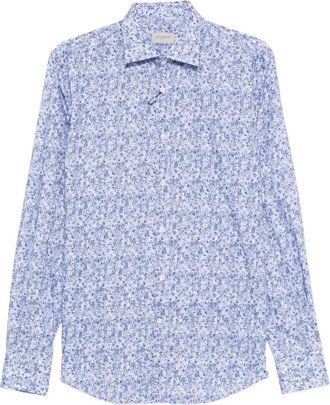 Paul & Shark Multicolour Floral Pattern Cotton Long-Sleeve Shirt