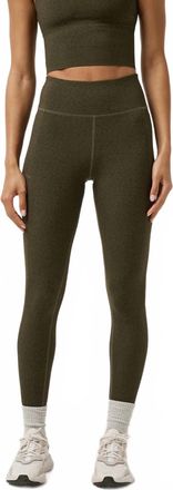 Travis Mathew Moveknit Bonded Leggings In Grape Leaf