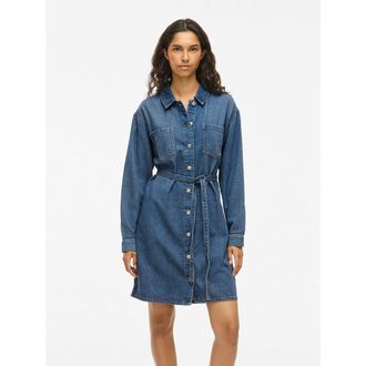 Vila Korte jurk van denim met riem