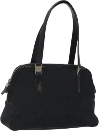 Ferragamo Pre-owned Nylon handbags - Dames - Vintage Handtas - Zwart - ONE Size - Nylon - Vintage