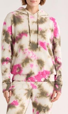 Maje Tie Dye Hoodie in Brown/Ivory/Pink at Nordstrom Rack, Size 1 (Fits Like 2-4 Us) / 36 Eu