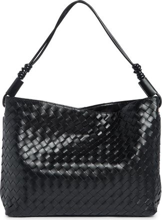 Urban Expression Woven Faux Leather Hobo in Black at Nordstrom Rack