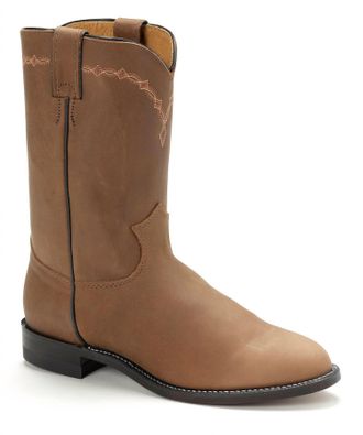 Justin Boots Mens Brock Classic Roper Toe Boot - Medium In Bay