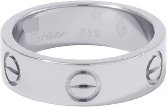 Cartier Love White Gold (18K) Band Ring (Pre-Owned)