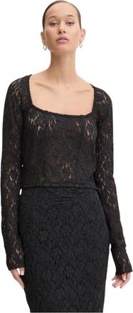 Rotate Rotate Birger Christensen, Dames, Blouses & Shirts, Zwart, Maat: XS Katoen