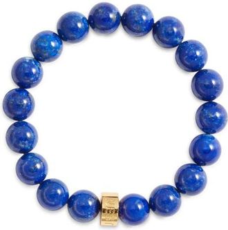Nest Malachite Stretch Bracelet in Blue at Nordstrom