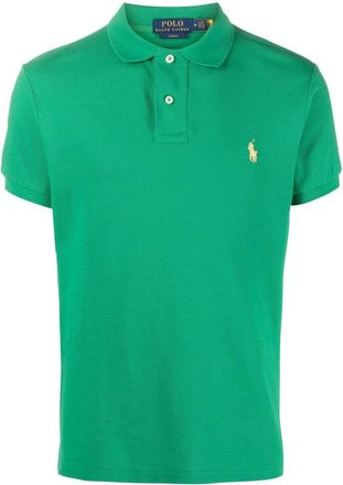 Polo Ralph Lauren Polo Pony slim fit polo shirt - men - Cotton - S - Green