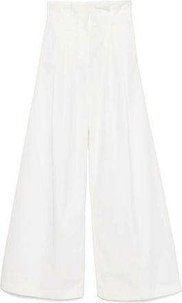 A.W.A.K.E. Pantaloni a gamba ampia - Bianco