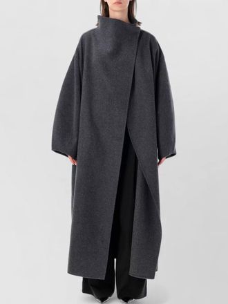 Frankie Shop wool oversized maxi funnel neck coat