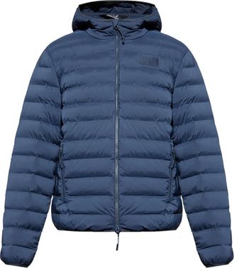 Emporio Armani Giacca trapuntata con cappuccio - Blu
