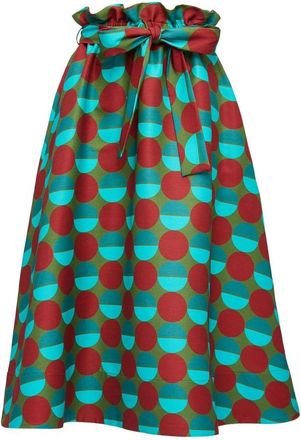 La DoubleJ Sardegna Wollen Rok - Dames - Midirokken - Groen - S - Wol - Rokken