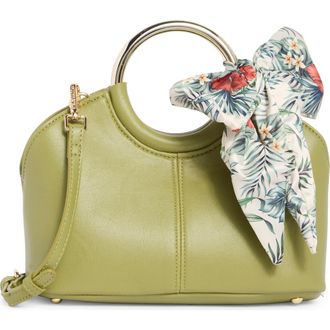 Steve Madden Gwenie Faux Leather Handbag With Scarf in Sublime at Nordstrom Rack