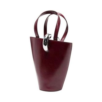 Jacquemus Womens Bucket Bag Bordeaux Calf Leather Bucket-bags
